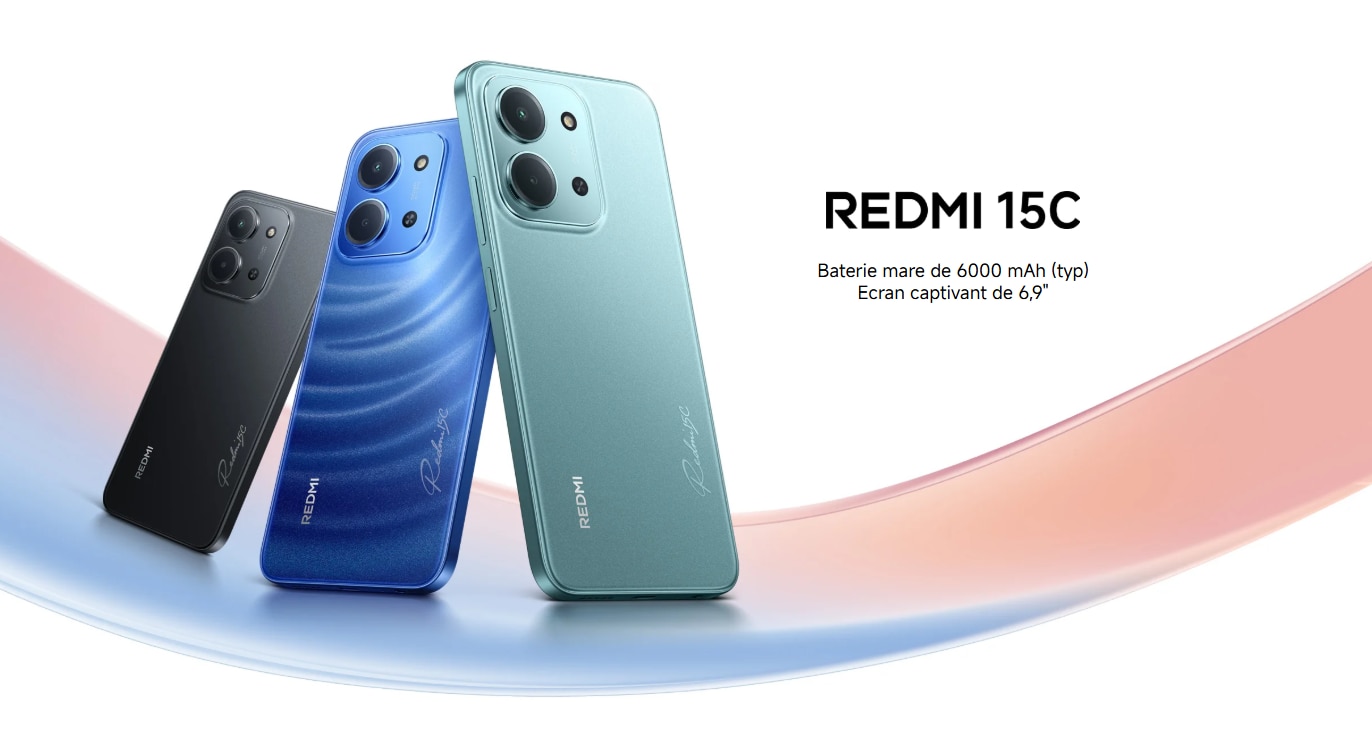 Telefon XIAOMI Redmi 15C, 128GB, 4GB RAM, Dual SIM, Midnight Black
